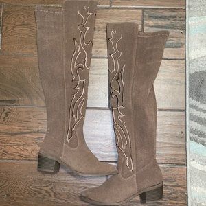 Olivia Miller brown knee high boots